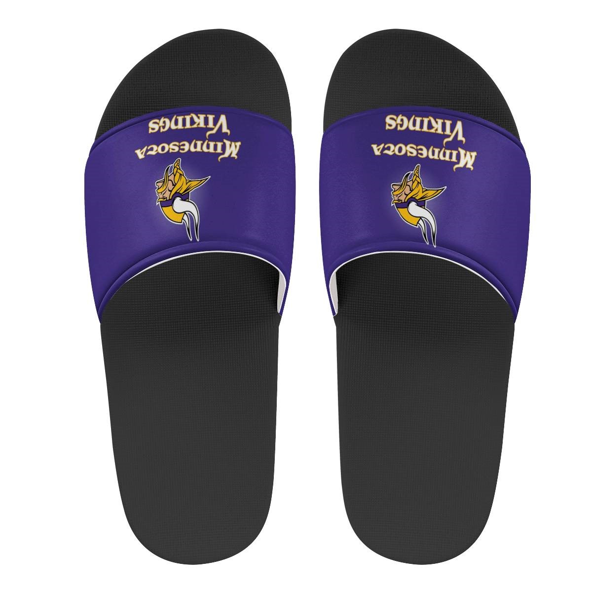 Men's Minnesota Vikings Flip Flops 001 Men's Minnesota Vikings Flip Flops 001